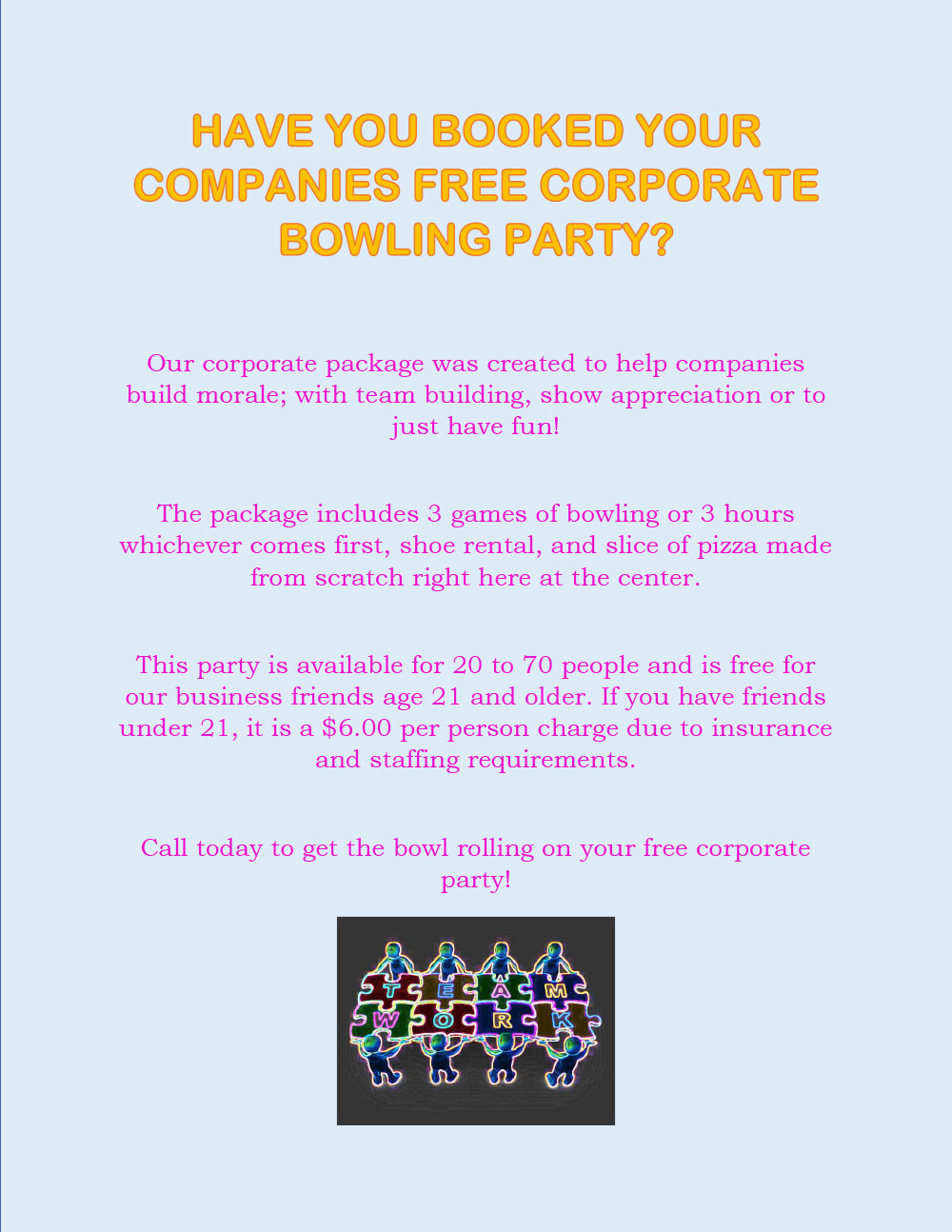 Book Your FREE Business Party!